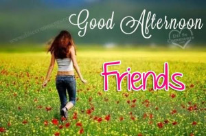 Good Afternoon Friends Girl Graphic For Share On Myspace