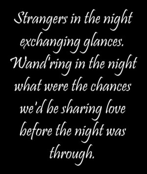 Frank Sinatra - Strangers in the Night - song lyrics, song quotes ...