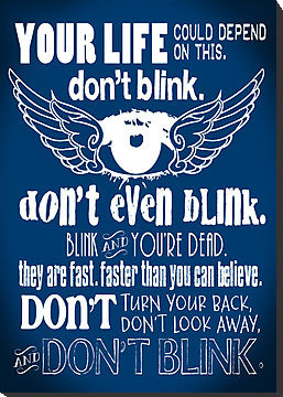 Doctor Who Inspired - Don't Blink Quote - Weeping Angels - Digital ...