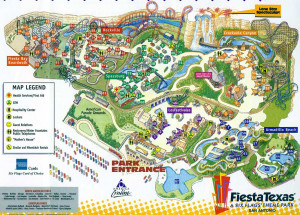 Six Flags Fiesta Texas San Antonio Map