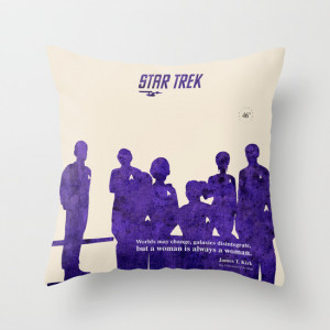 Star Trek 46th Anniversary - James T. Kirk quote Throw Pillow