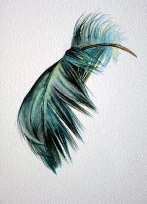 feather watercolor | http://wonderfultatoos.blogspot.com