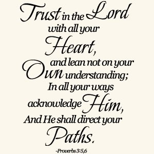 Trust in the Lord Quote Vinyl Wall Decal Sticker Art-Home Decor
