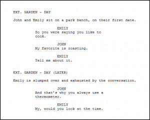 movie script format