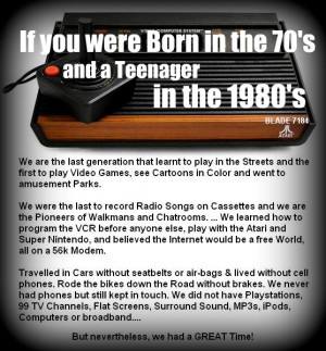 If You Were Born in the 70's