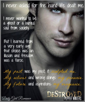 Destroyed by Pepper Winters #DirtyGirlRomance