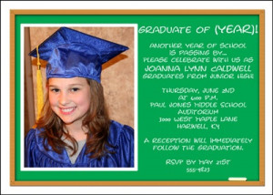 Junior High School Graduation Photo Announcement areBecoming Very ...