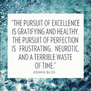 excellence vs. perfection