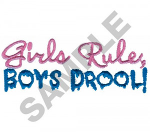 girls rule boys drool girls rule boys drool girls rule boys drool ...