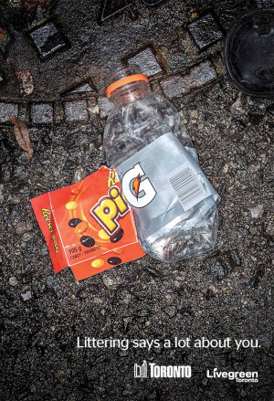 Clever Ad Campaign Uses Garbage To Trash People Who Litter