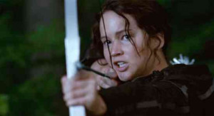 Katniss Everdeen - Shooting Her Bow and Arrow - Preview Image