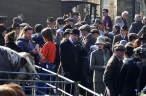 Brendan Coyle on location with Downton Abbey in Lacock Village ...