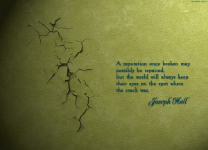 quotes cracks green background Wallpaper