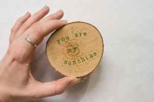 Wood Slice Quote Plaque You are my by PointlessPrettyParty, £5.00