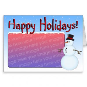 Snowman Christmas Card Template