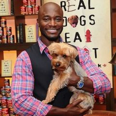 Taye Diggs with his dog Sammy