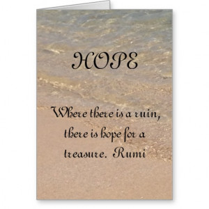 HOPE Inspiration Card Rumi Quote Hawaii