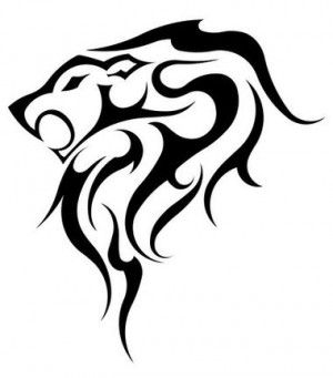 tribal lion tattoo designs 03 jpg tribal lion tattoos tattoo designs ...
