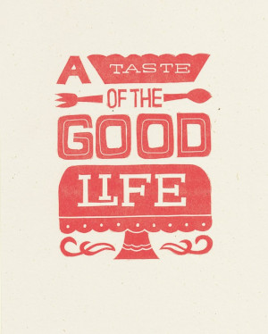 Love the typography, too! I can hang this in my kitchen… :)