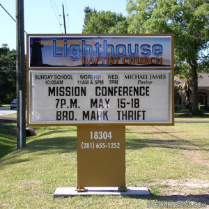 Church Sign for Lighthouse Baptist Church - Photo #2843