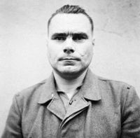 Josef Kramer, in Celle awaiting trial, August 1945.
