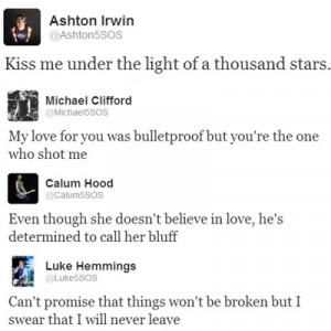 5SOS Preferences - #108: Twitter Series - Song lyrics (1) - Page 1 ...