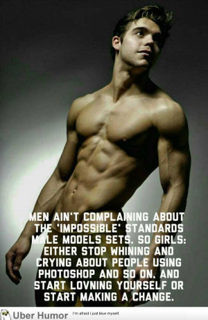 Men ain’t whining because we don’t care.