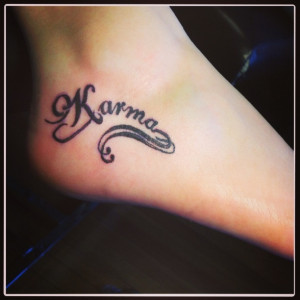Karma tattoo totally believe in Kara!