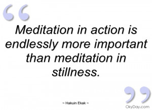 meditation in action is endlessly more hakuin ekak
