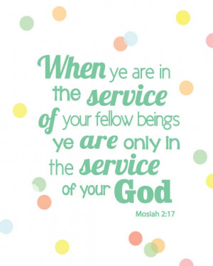 Service scripture quote printable poster pdf. via Etsy.