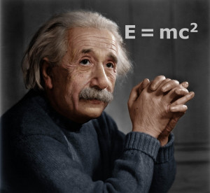 Albert Einstein, E=mc2