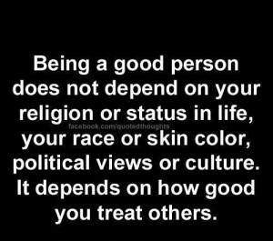 Being A Good Person