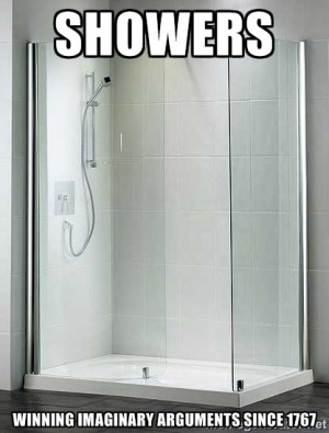 Showers: Winning imaginary arguments since 1767