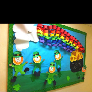 St. Patrick’s Day bulletin board