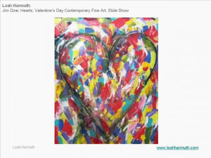 Leah Harmuth Jim Dine Hearts For Valentine Day