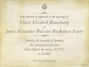 Outlander Wedding Invitation