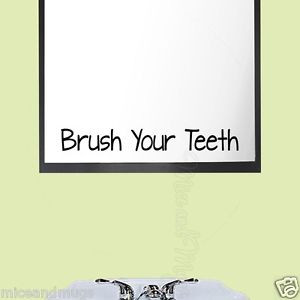 ... Teeth-Reminder-Decal-Bathroom-Kids-Quote-Dentist-Office-Quote-Sticker