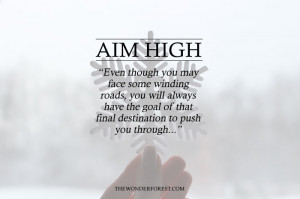 Aim High.