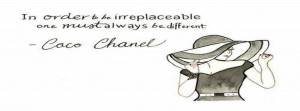 Coco Chanel Quotes Cover Photo Black and white chanel quote