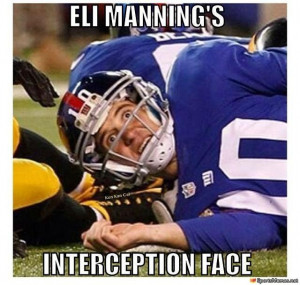 Eli Manning Interception Meme