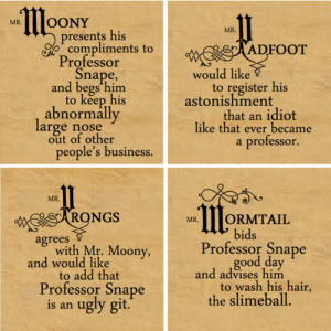 marauders insult snape - harry-potter-vs-twilight Photo