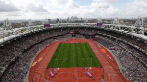 ... Olympic Stadium August 3, 2012, the first day of track and field