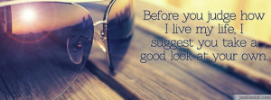 Live My Life Facebook Cover