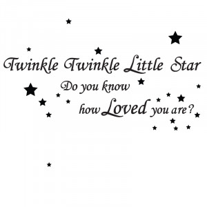 Twinkle Twinkle Wall Art Quote