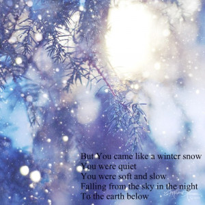 ... Of Winter Snow Quotes Audrey Assad Chris Tomlin Christmas Love Picture