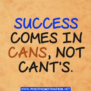 motivational success quotes, cans