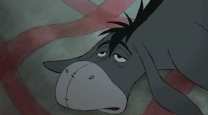 Eeyore cannot not win at homonyms.
