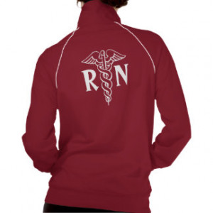 Registered nurse jacket | RN with caduceus symbol