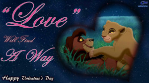 The Lion King kovu & Kiara Love Wallpaper