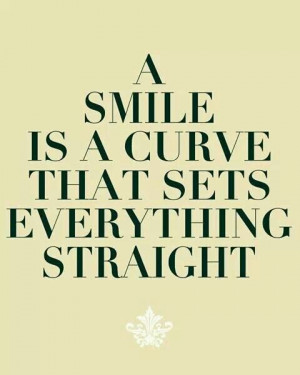 smile sets everything straight